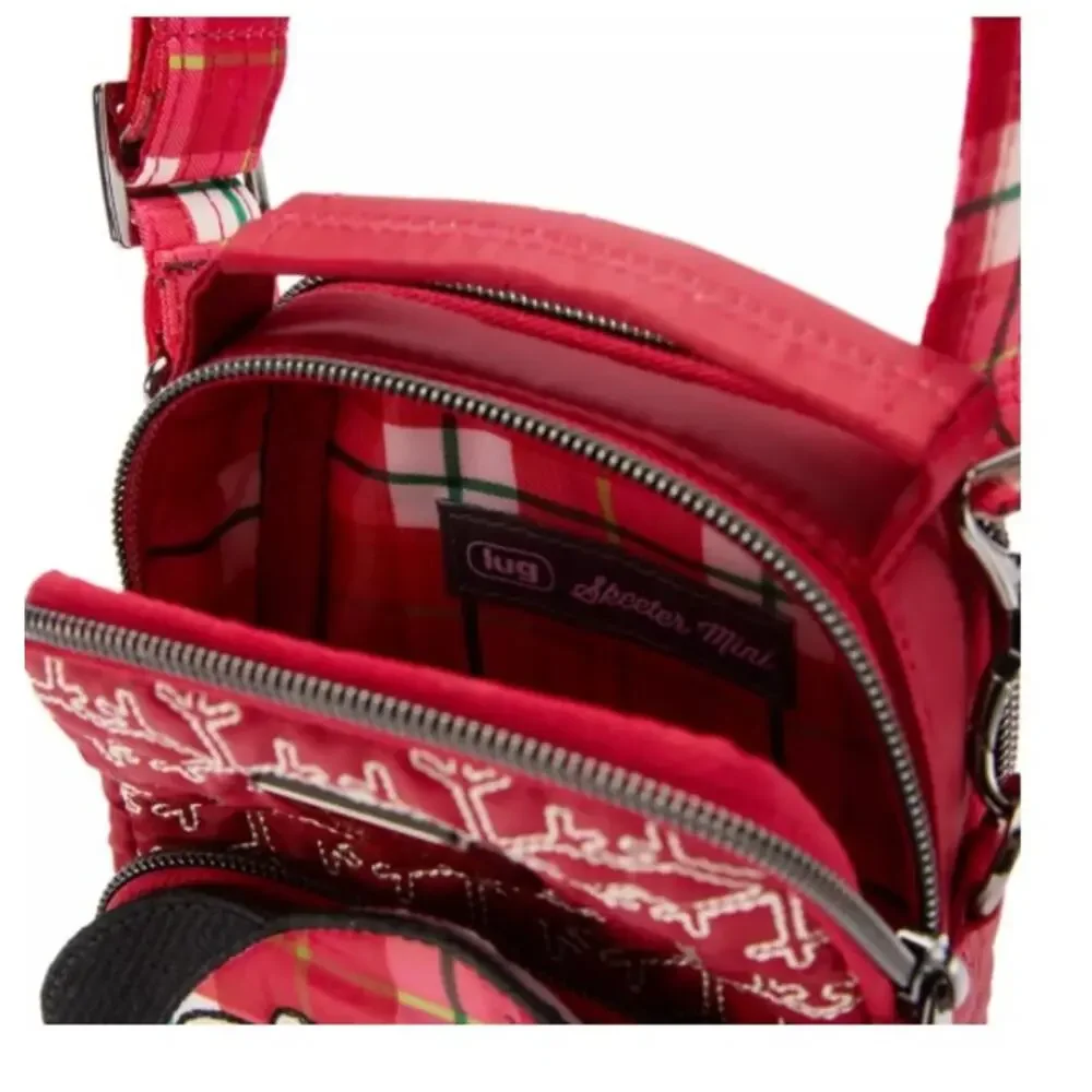 NEW Disney Parks‎ Mickey Mouse Holiday Convertible Crossbody Bag by Lug Plaid